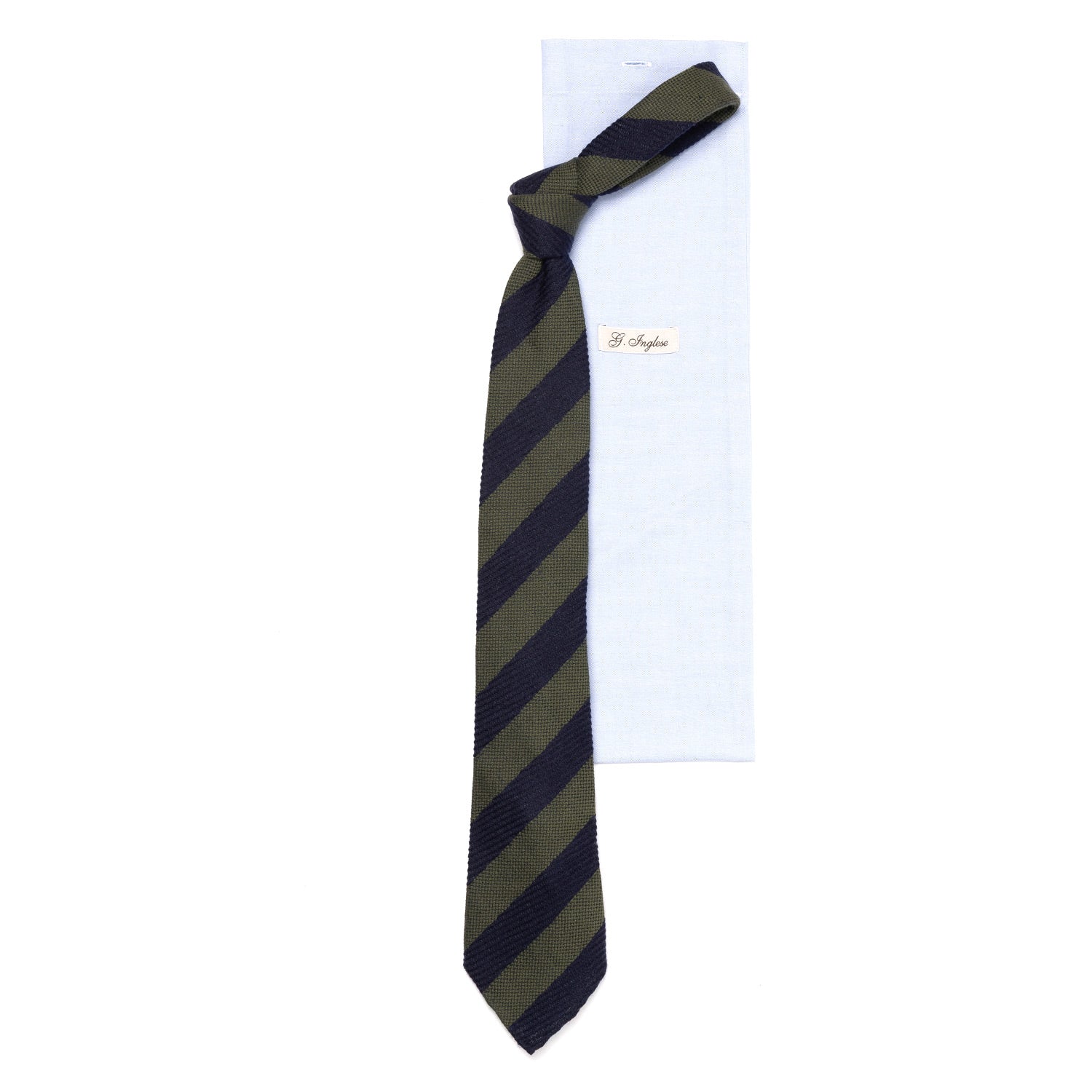 Exclusively for Michael Jondral: Tie "Strisce 10-Pieghe" made of Wool & Silk - hand-rolled